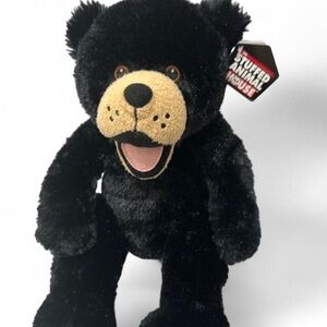 Stuffed Animal House Black Bear Plush Toy